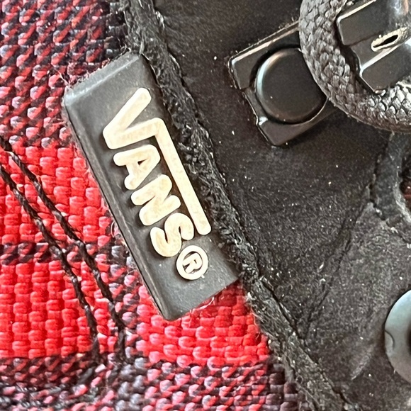 Vans SK8 Gor-tex MTE High Red Checked Lace Up Boots Sz 8.5 Inserts Cold Weather - Picture 6 of 16